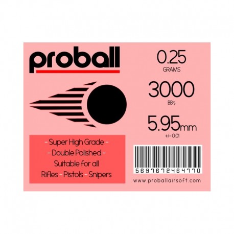 Proball 0.25g  high grade ammo - Non bio