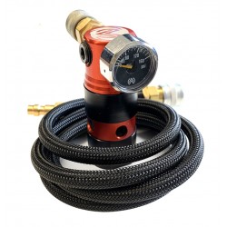 Wolverine Airsoft HPA Systems STORM Regulator OnTank with Remote Line - RED